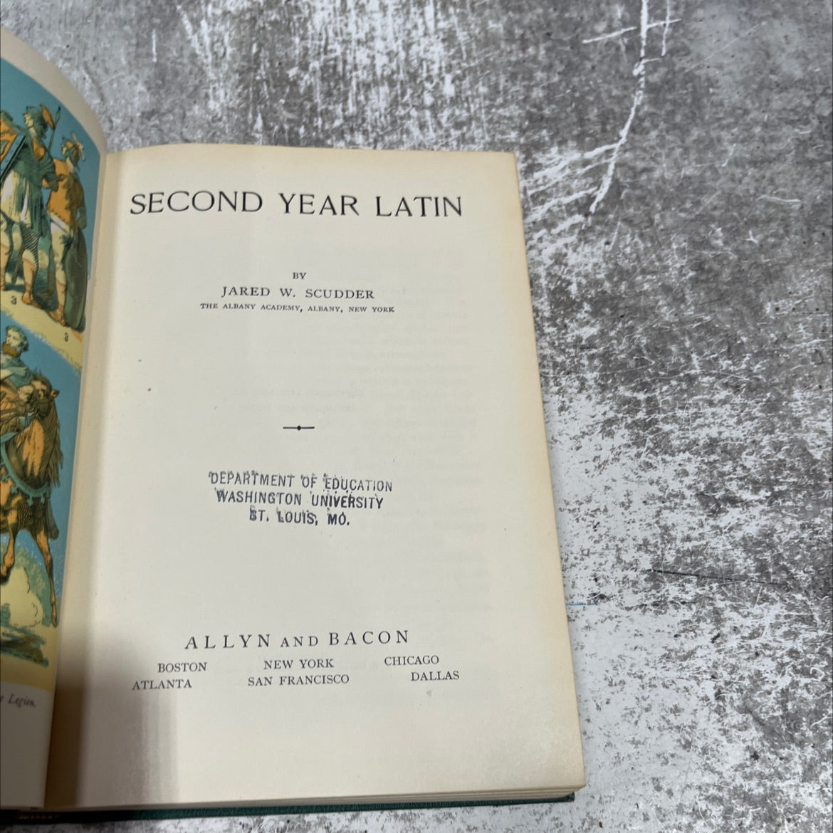 second year latin book, by jared w. scudder, 1934 Hardcover image 2