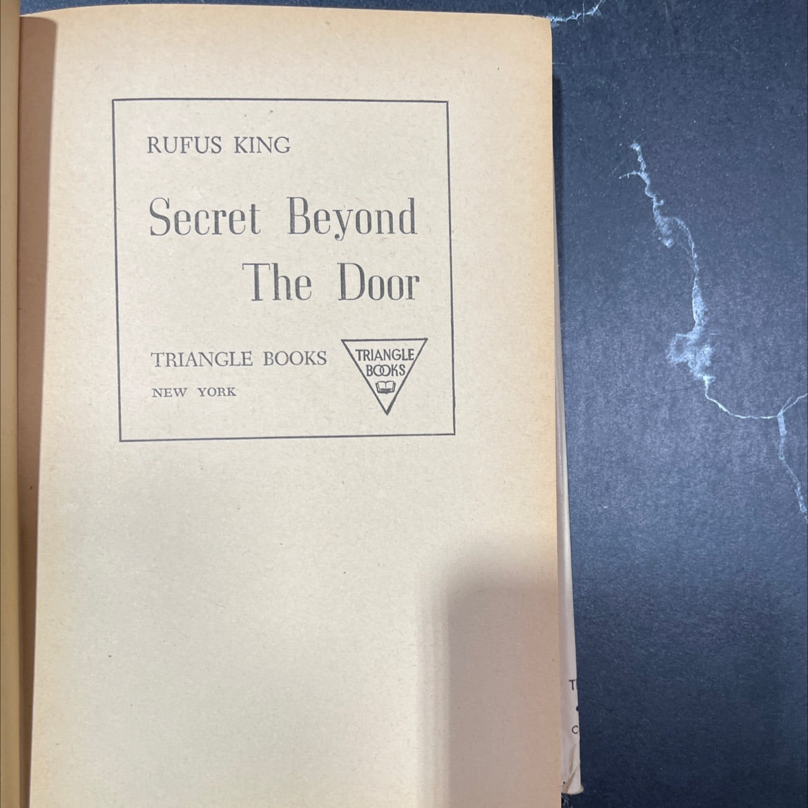 secret beyond the door book, by Rufus King, 1947 Hardcover image 2