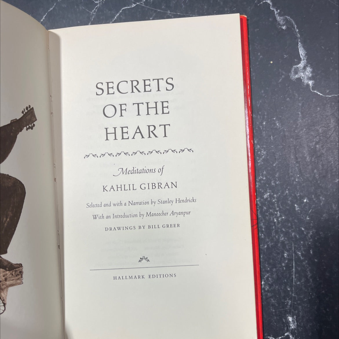 secrets of the heart meditations of kahlil gibran book, by kahlil gibran, 1968 Hardcover image 2