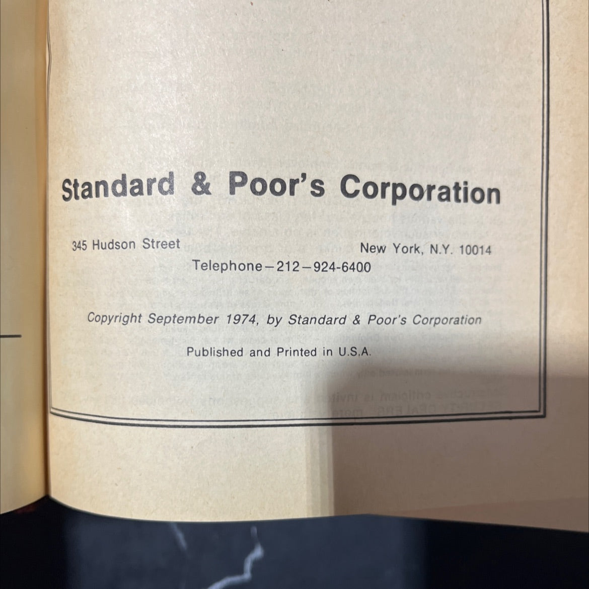 security dealers of north america book, by Standard & Poor's Corporation, 1974 Hardcover image 3