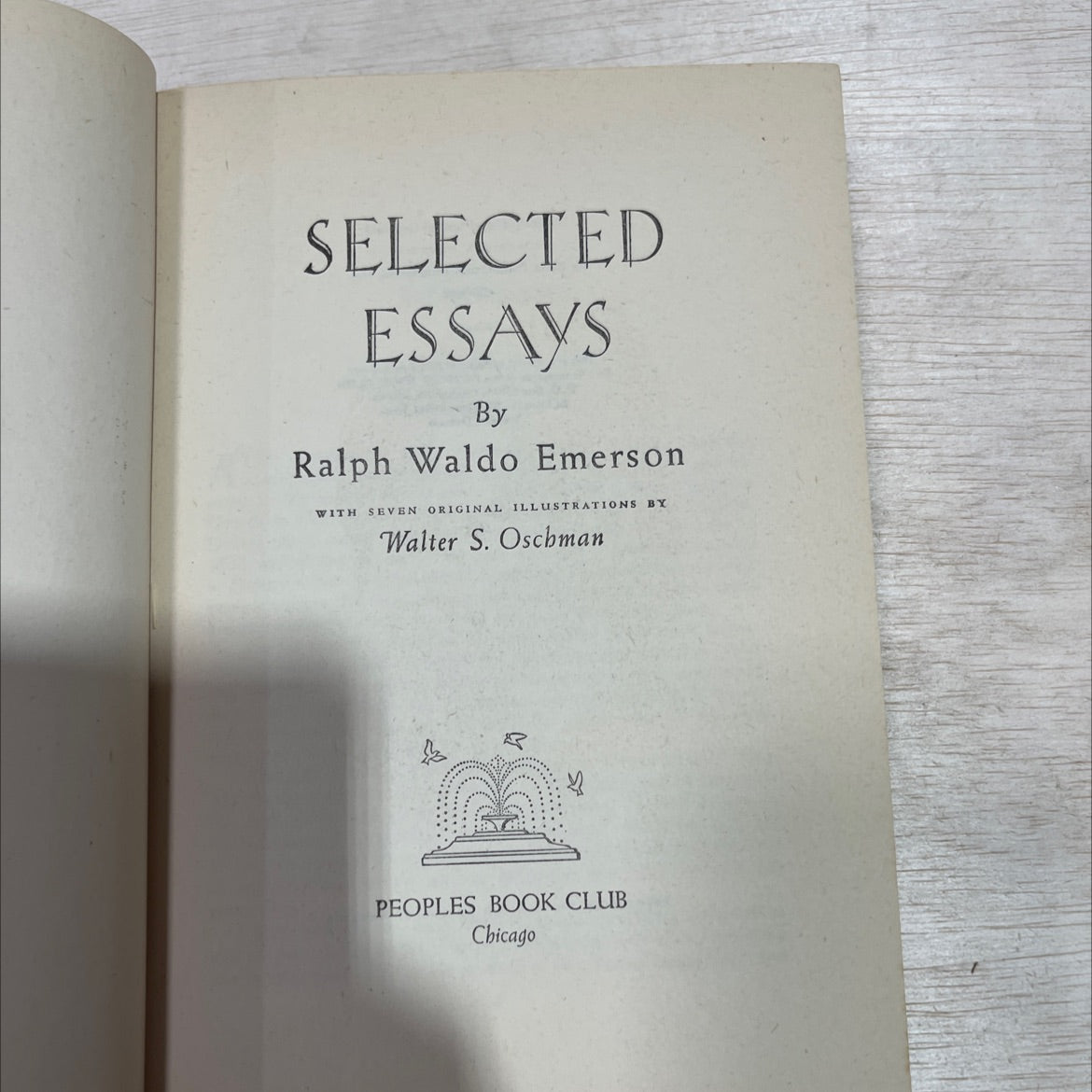 selected essays book, by ralph waldo emerson, 1949 Hardcover image 2