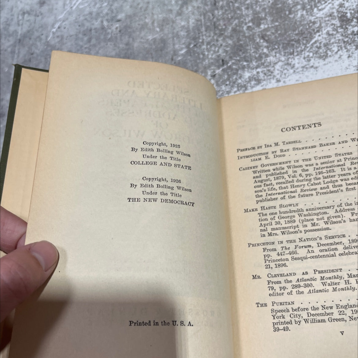 selected literary and political papers and addresses of woodrow wilson in three volumes volume i book, by woodrow image 3