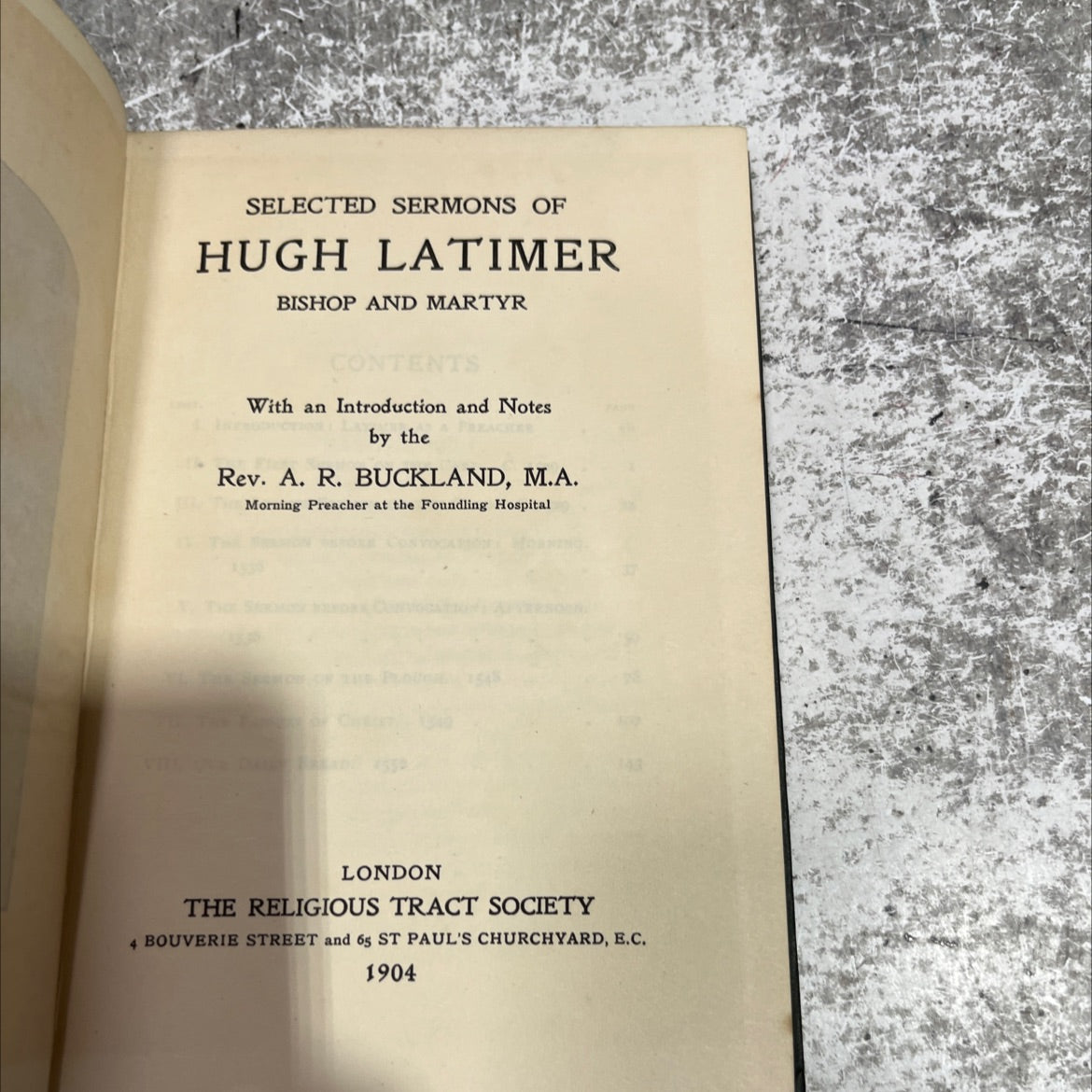 selected sermons of hugh latimer bishop and martyr book, by hugh latimer, 1904 Hardcover image 2