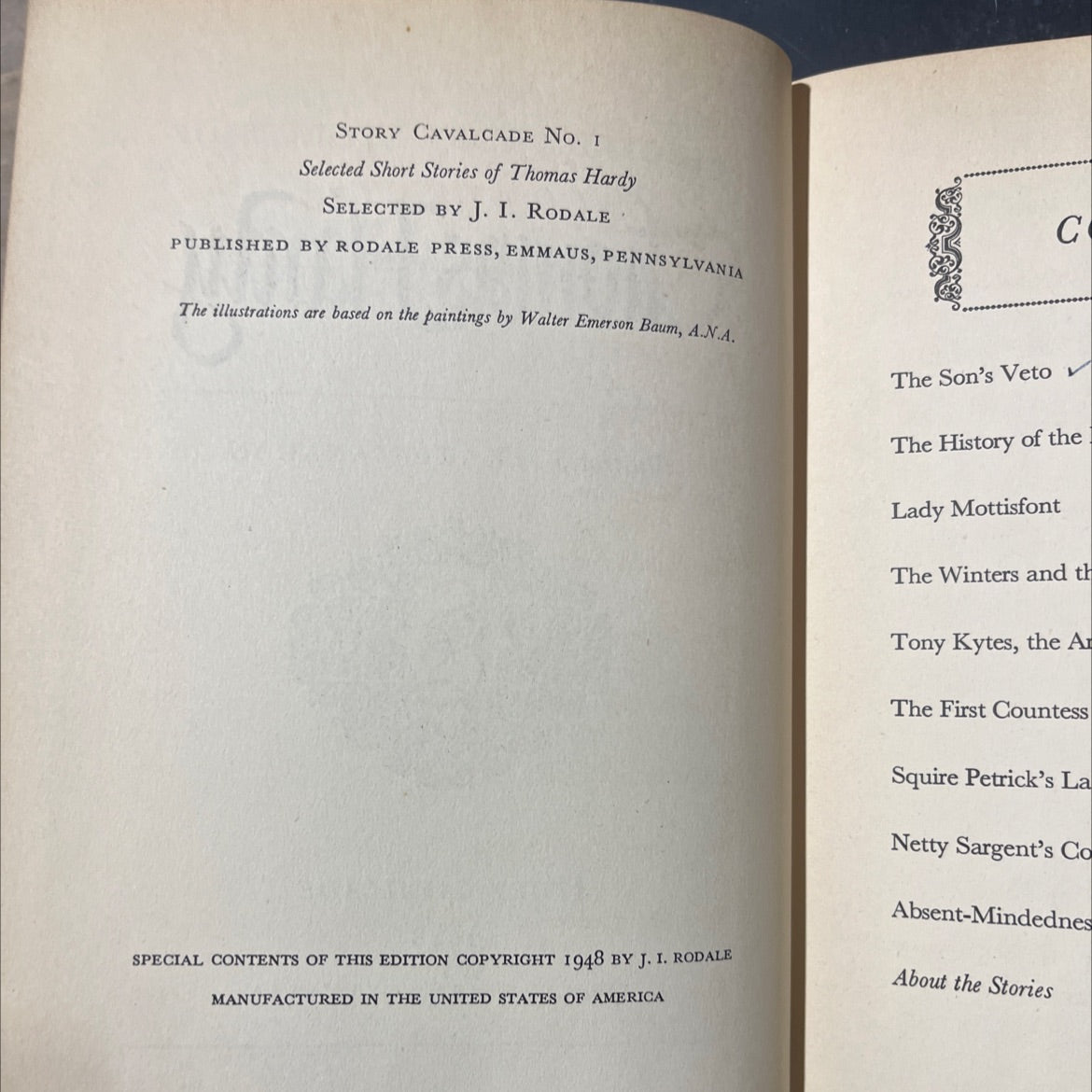 selected short stories of thomas hardy book, by thomas hardy, 1948 Hardcover image 3