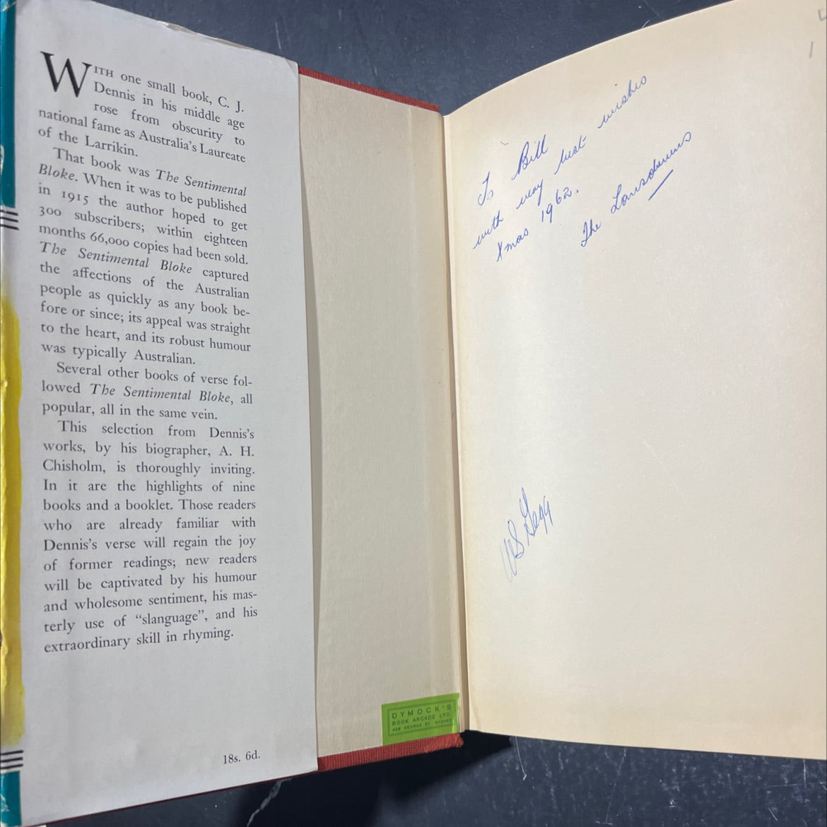 selected verse of c. j. dennis book, by c. j. dennis, 1961 Hardcover image 4