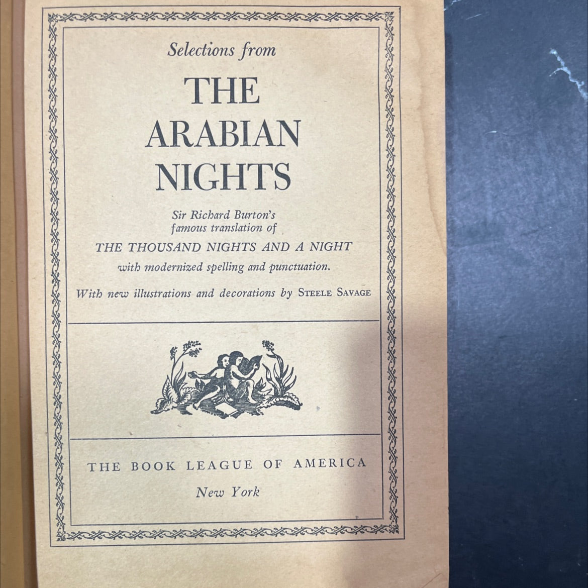 selections from the arabian nights book, by sir richard burton, 1970 Hardcover image 2