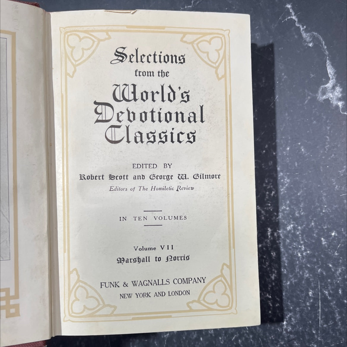 selections from the world's devotional classics book, by Robert Scott and George W. Gilmore, 1916 Hardcover image 2