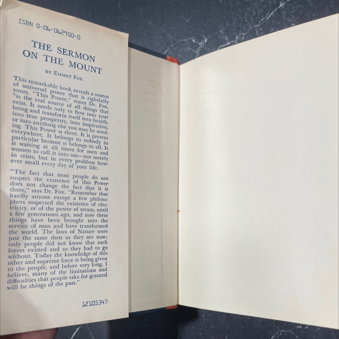 sermon on the mount book, by emmet fox, 1938 Hardcover image 4