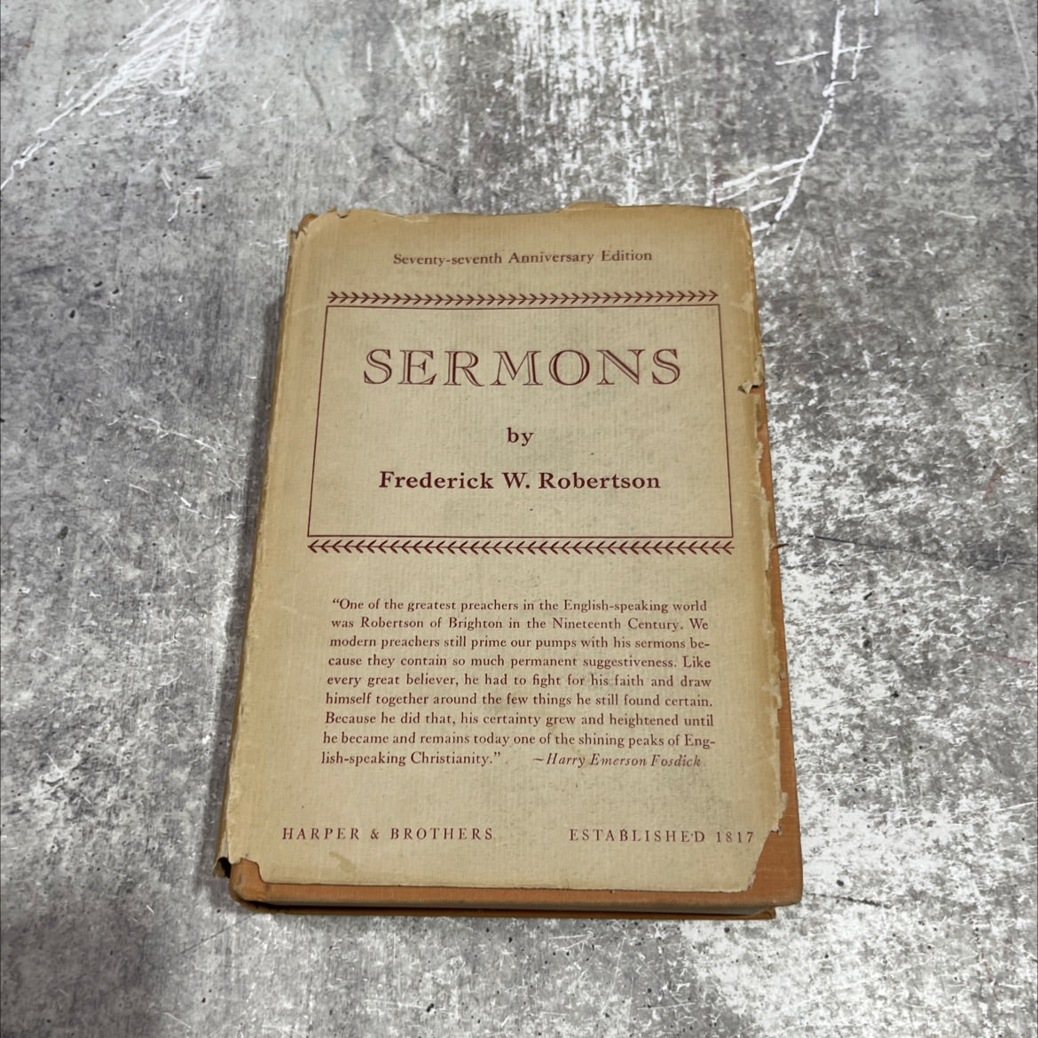 sermons preached at brighton by the late rev. frederick w. robertson, the incumbent of trinity chapel new edition book, image 1