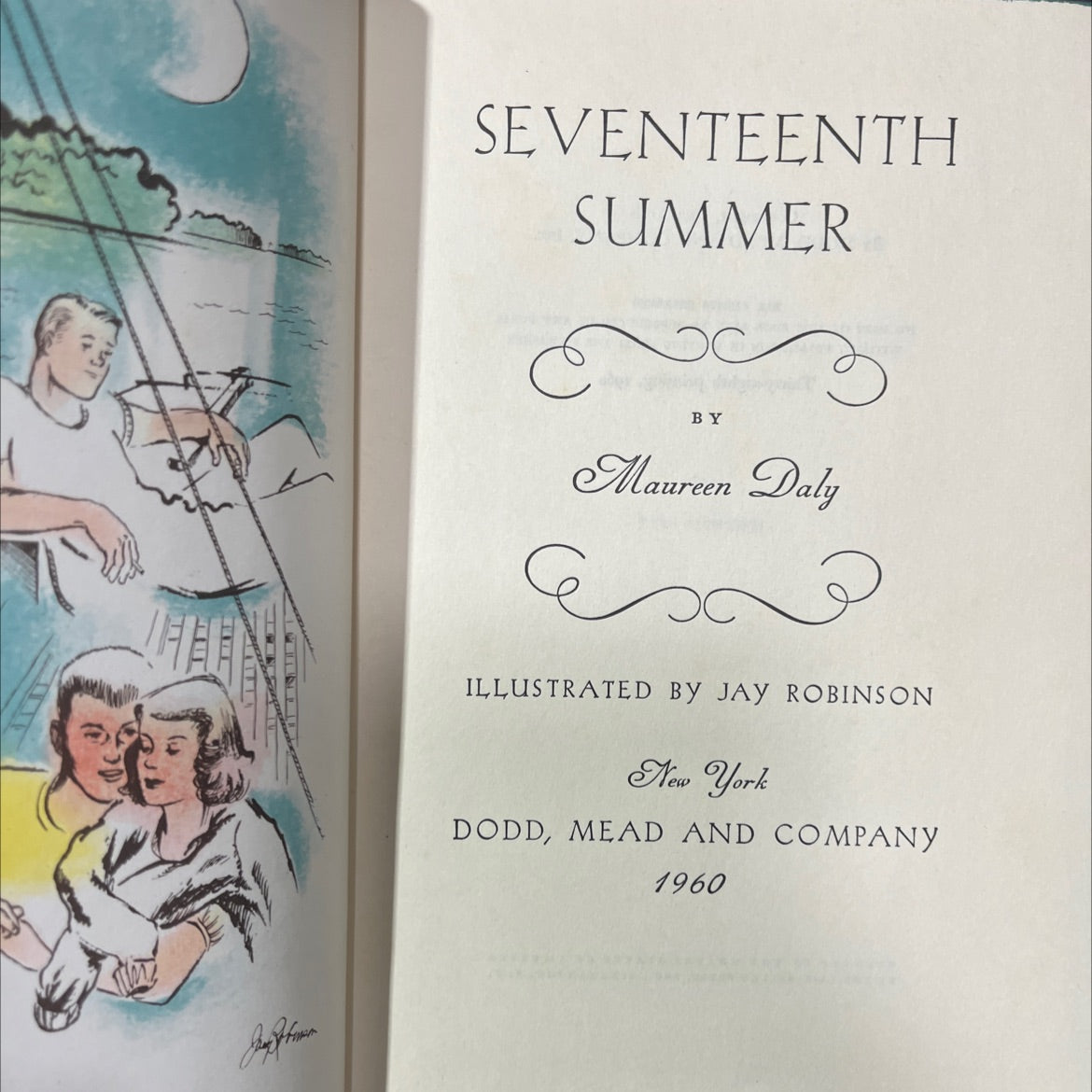 seventeenth summer book, by Maureen Daly, 1960 Hardcover image 2