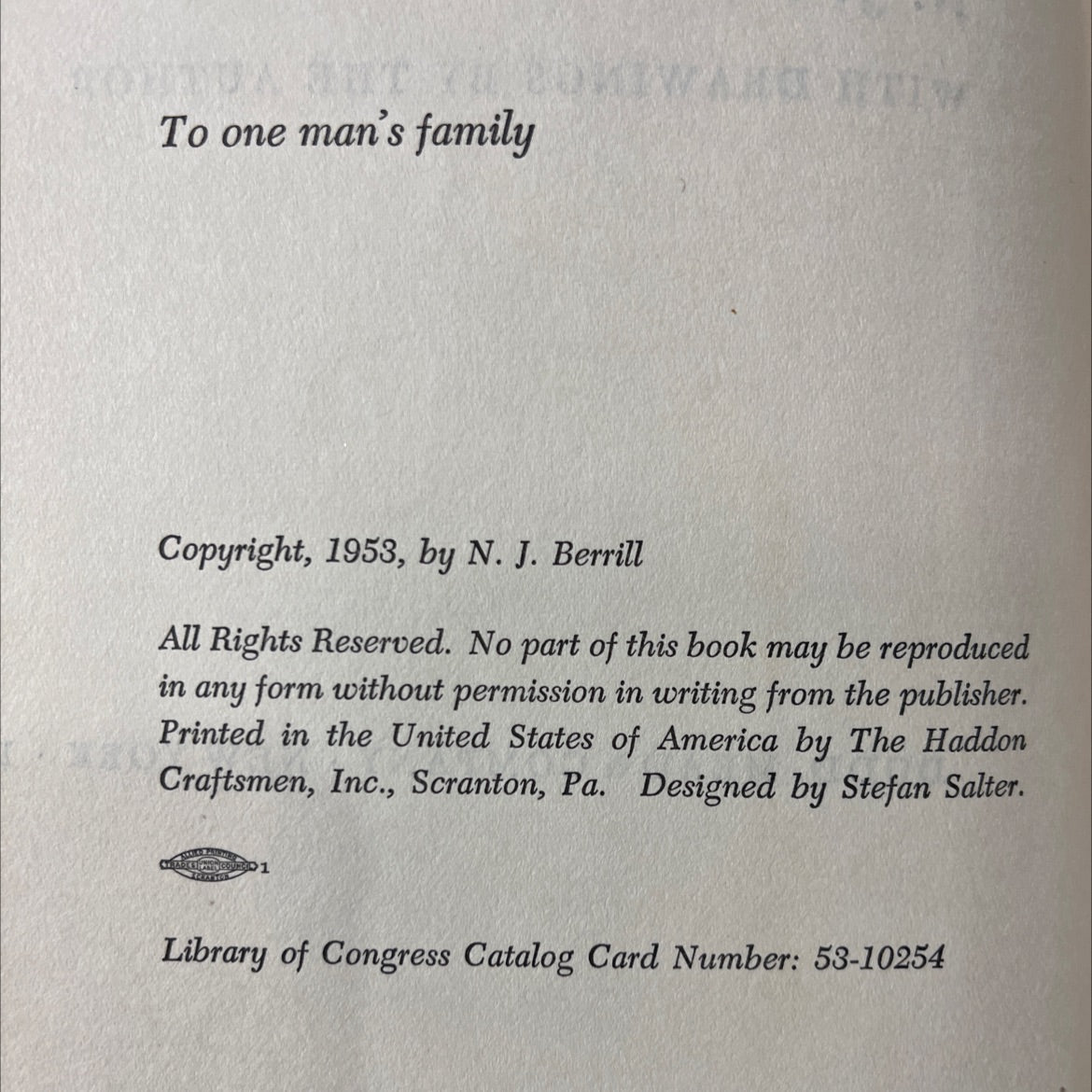 sex and the nature of things book, by N. J. Berrill, 1954 Hardcover image 3