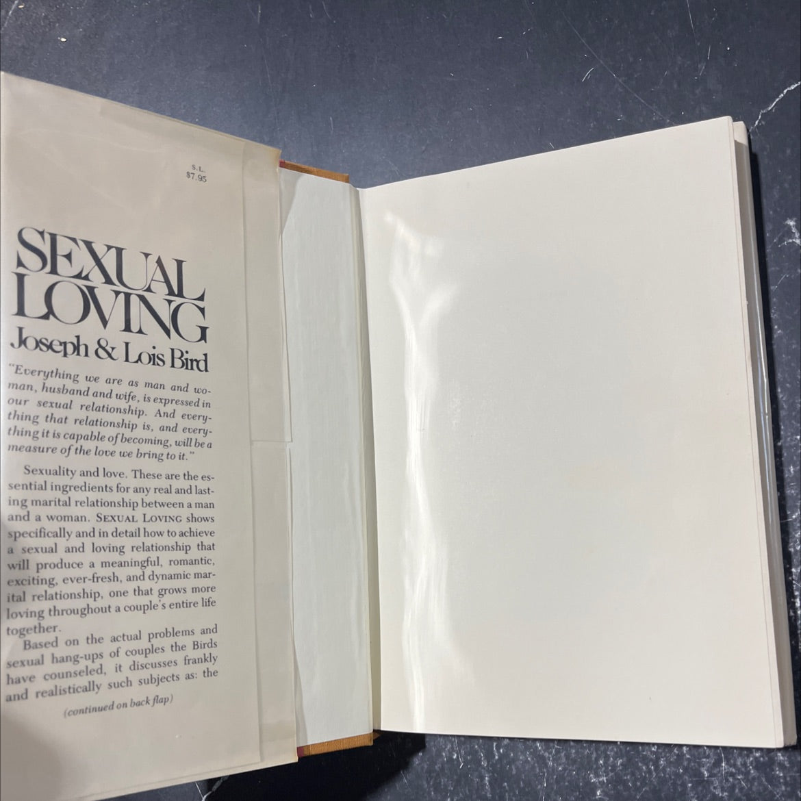 sexual loving: the experience of love book, by Joseph and Lois Bird, 1976 Hardcover image 4