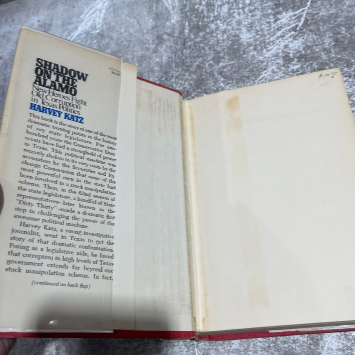 shadow on the alamo new heroes fight old corruption in texas politics book, by harvey katz, 1972 Hardcover image 4