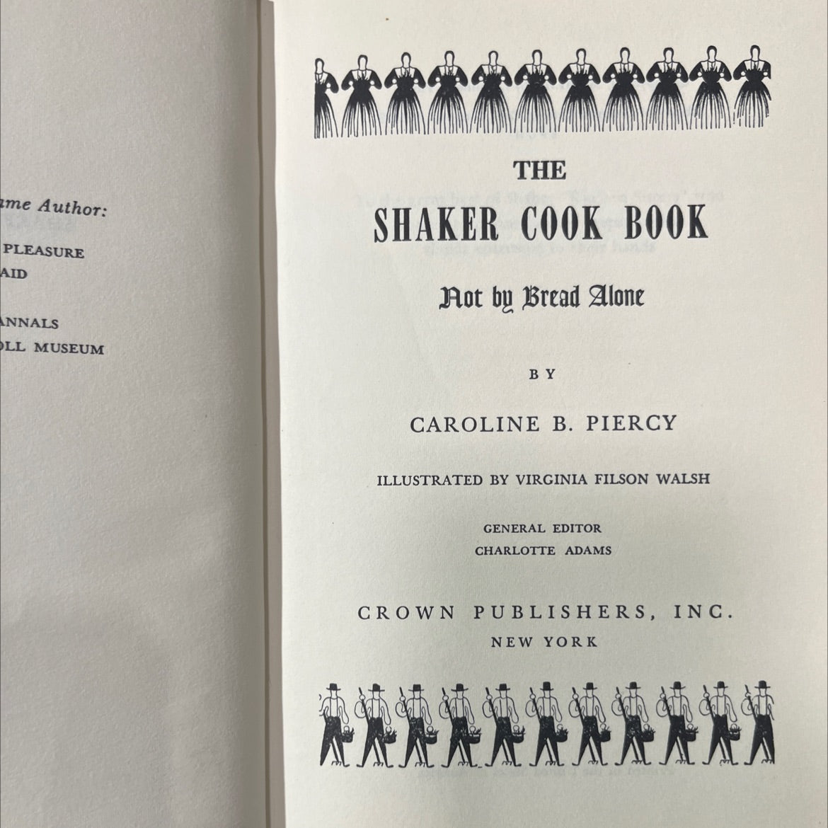 shaker cook book book, by caroline b. piercy, 1953 Hardcover image 2