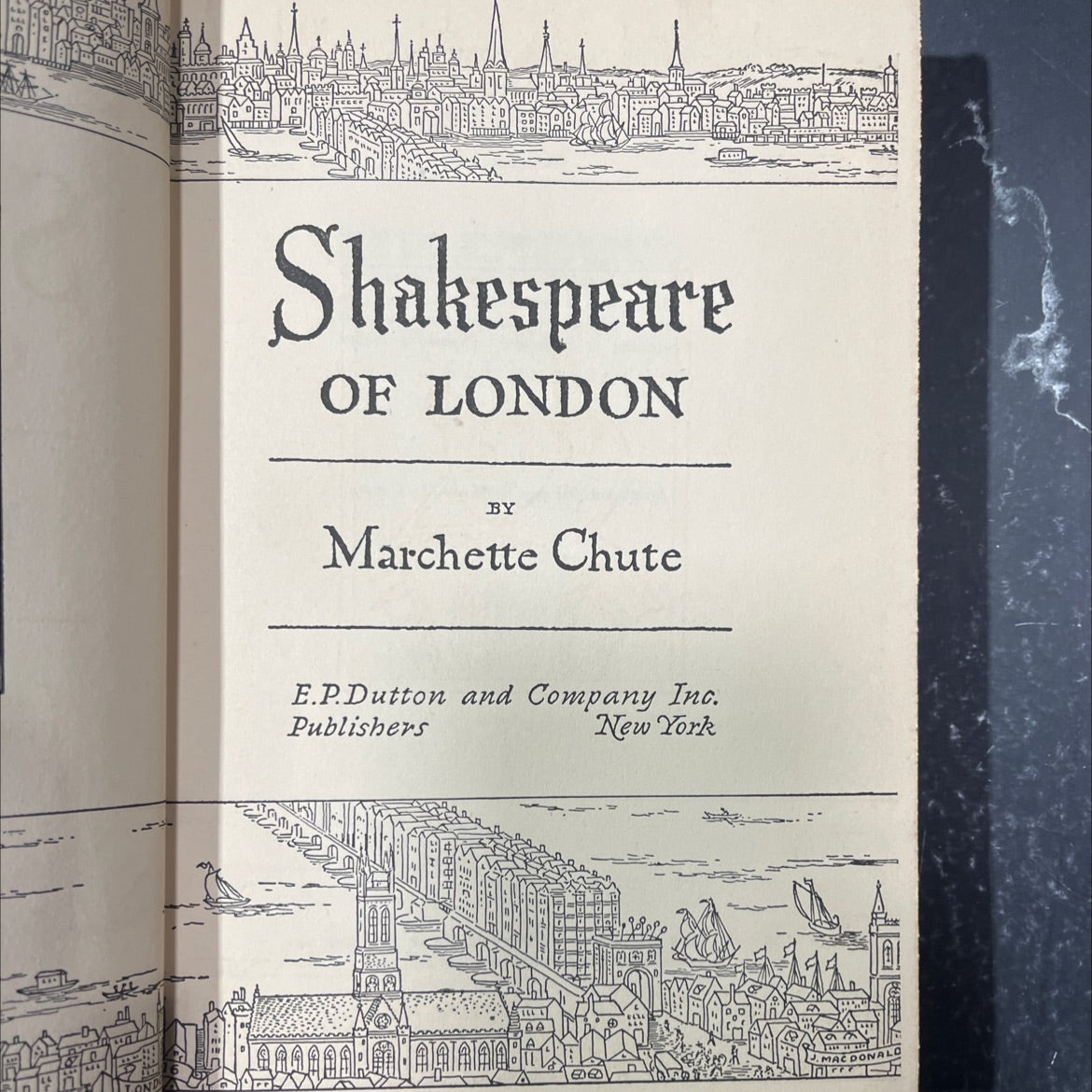 shakespeare of london book, by marchette chute, 1949 Hardcover image 2