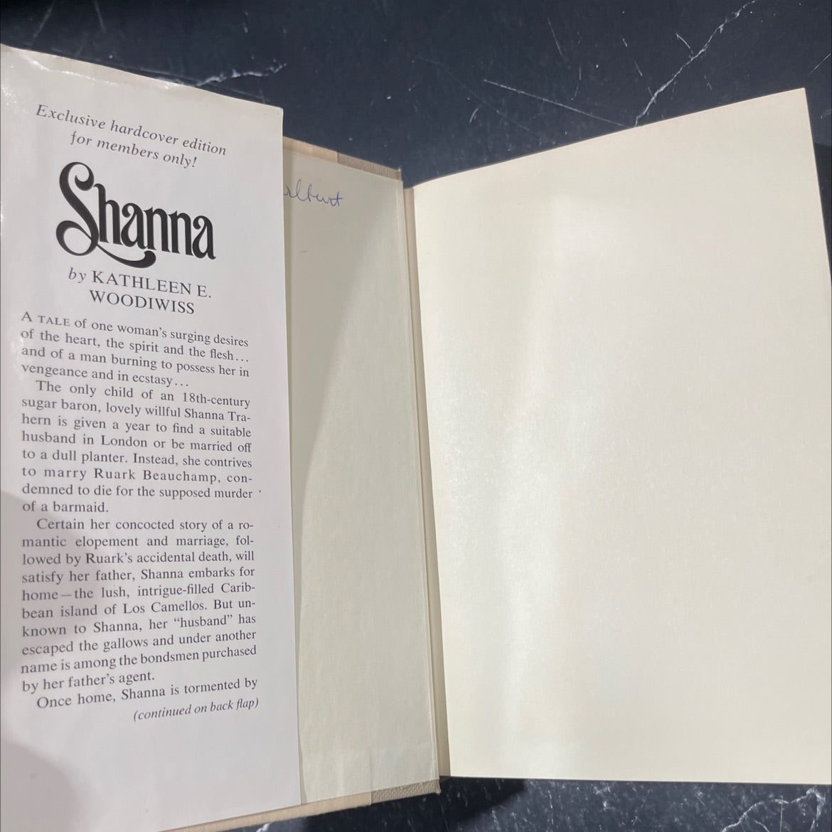 shanna book, by kathleen e. woodiwiss, 1977 Hardcover image 4