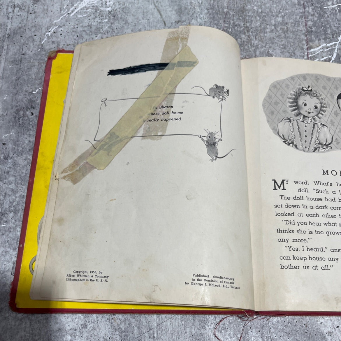 sharon hose doll house really happened book, by eunice young smith, 1950 Hardcover image 3