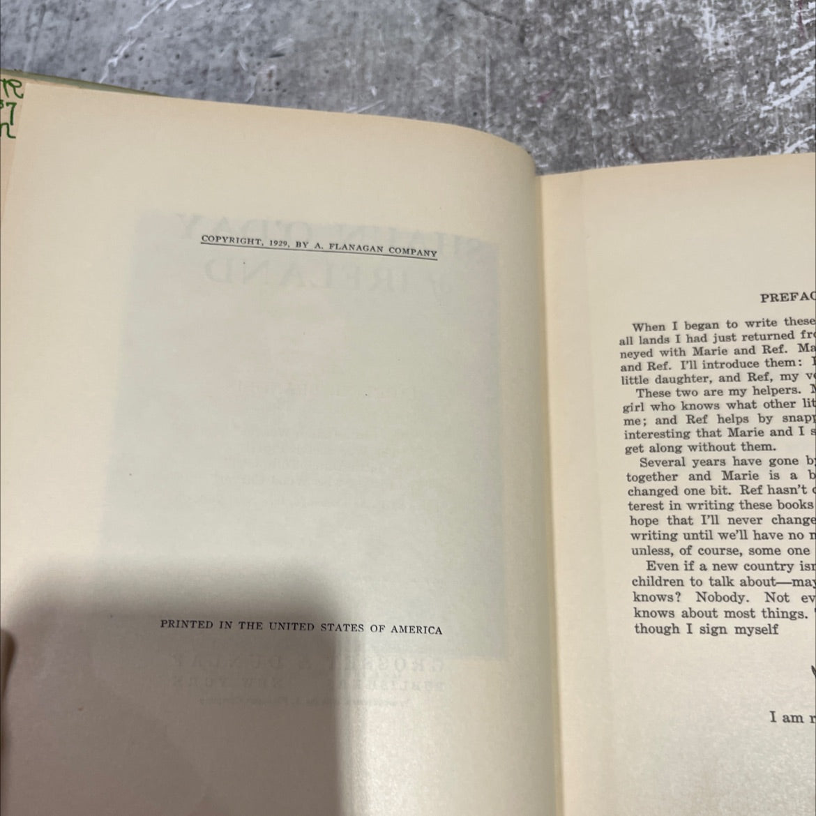 shaun o'day of ireland book, by madeline brandeis, 1929 Hardcover image 3