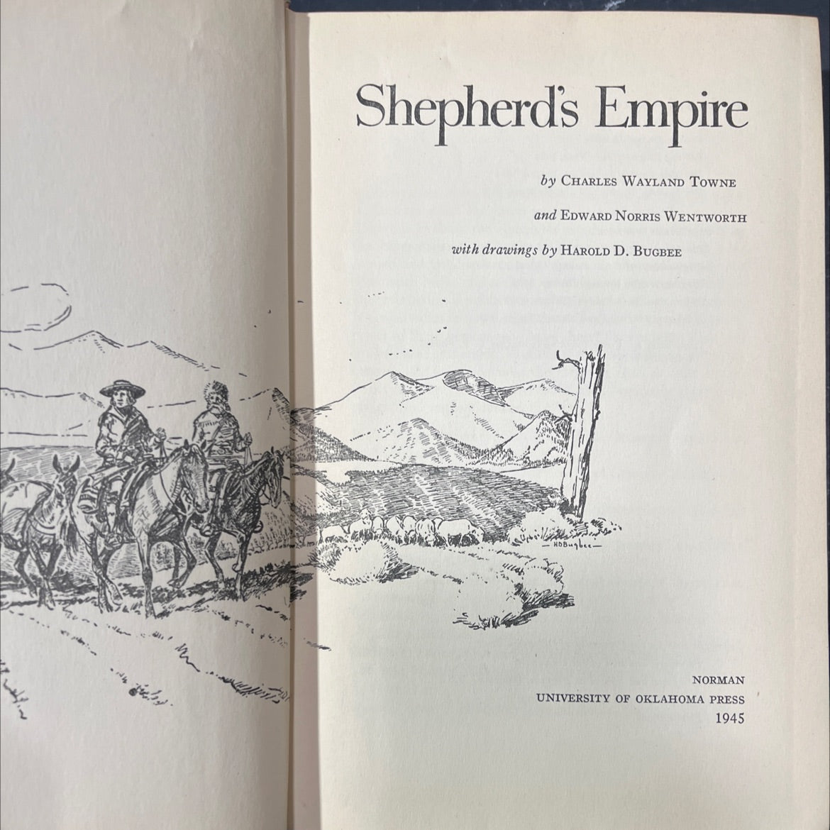 shepherd's empire book, by charles wayland towne, edward norris wentworth, 1945 Hardcover image 2