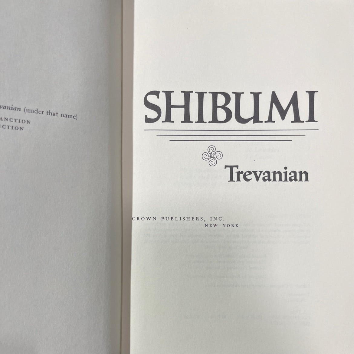 shibumi book, by trevanian, 1979 Hardcover image 2