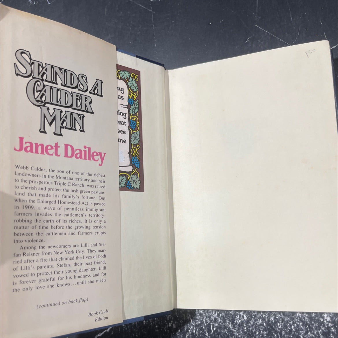 shinds a calder min book, by janet dailey, 1983 Hardcover image 4