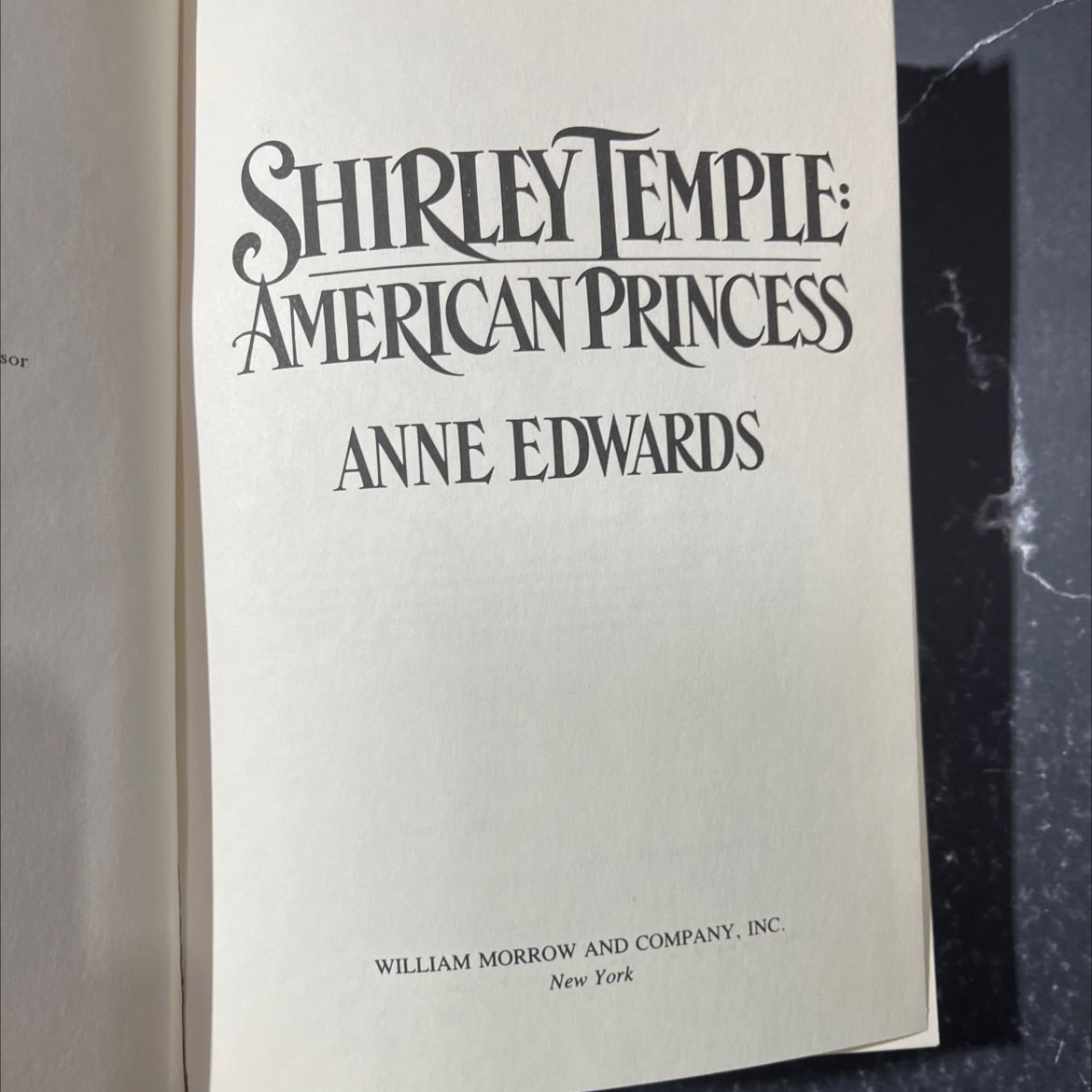shirley temple american princess book, by anne edwards, 1988 Hardcover image 2