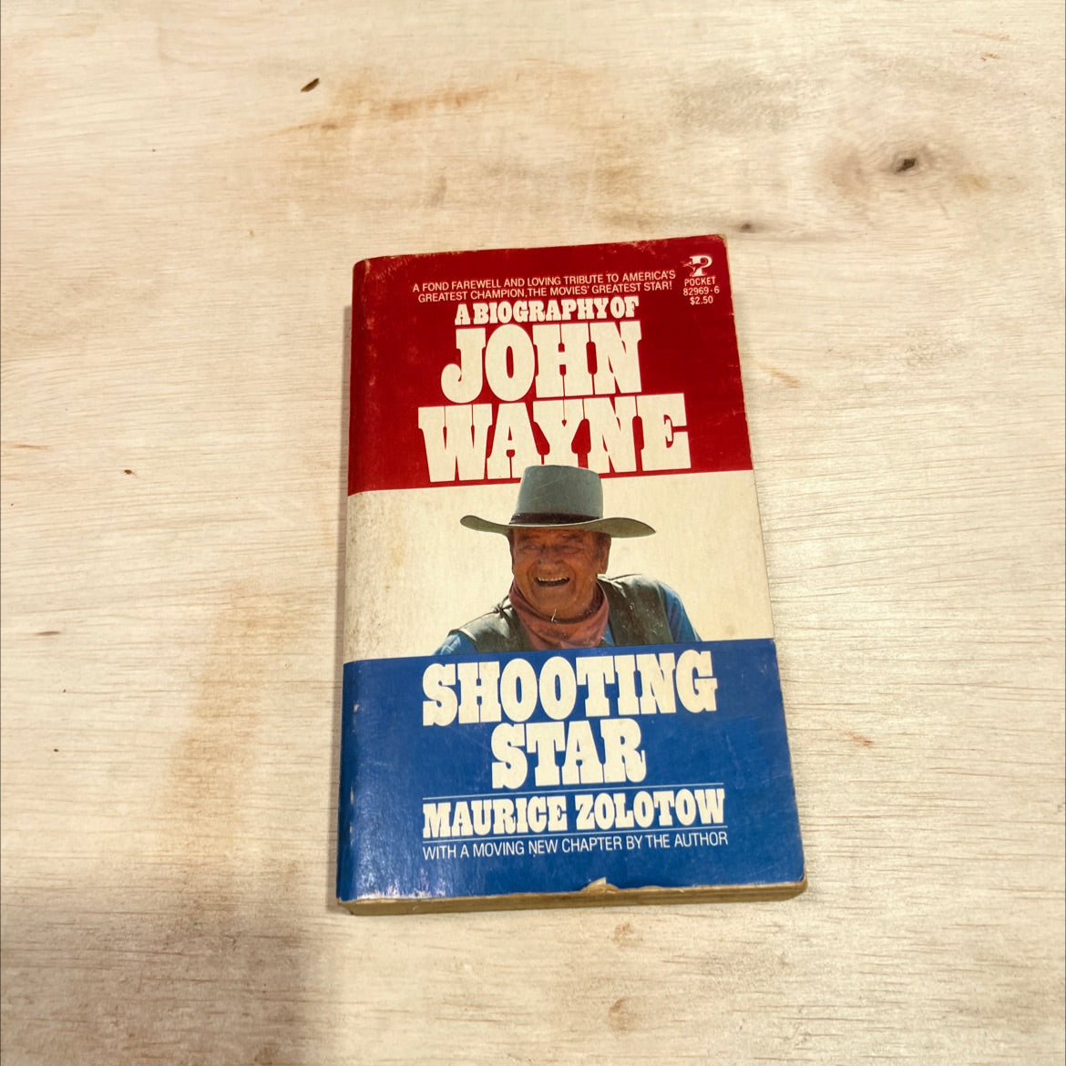 shooting star a biography of john wayne book, by maurice zolotow, 1979 Paperback image 1
