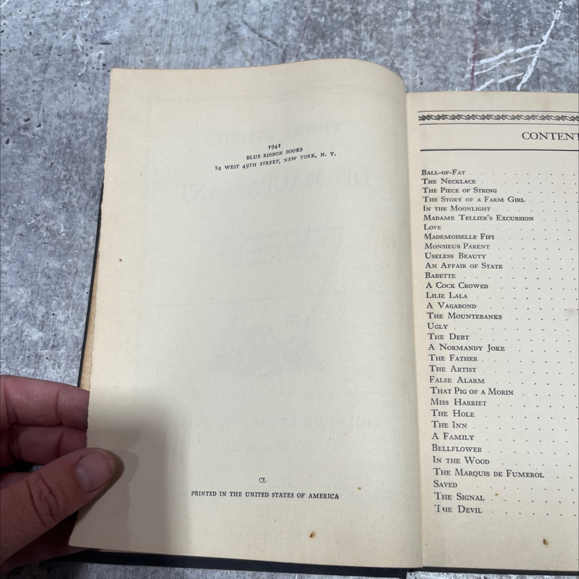 short stories of de maupassant book, by Guy de Maupassant, 1941 Hardcover image 3