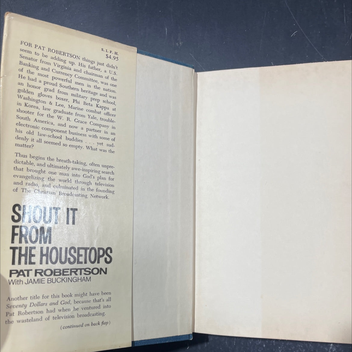 shout it from the housetops book, by pat robertson with jamie buckingham, 1972 Hardcover image 4
