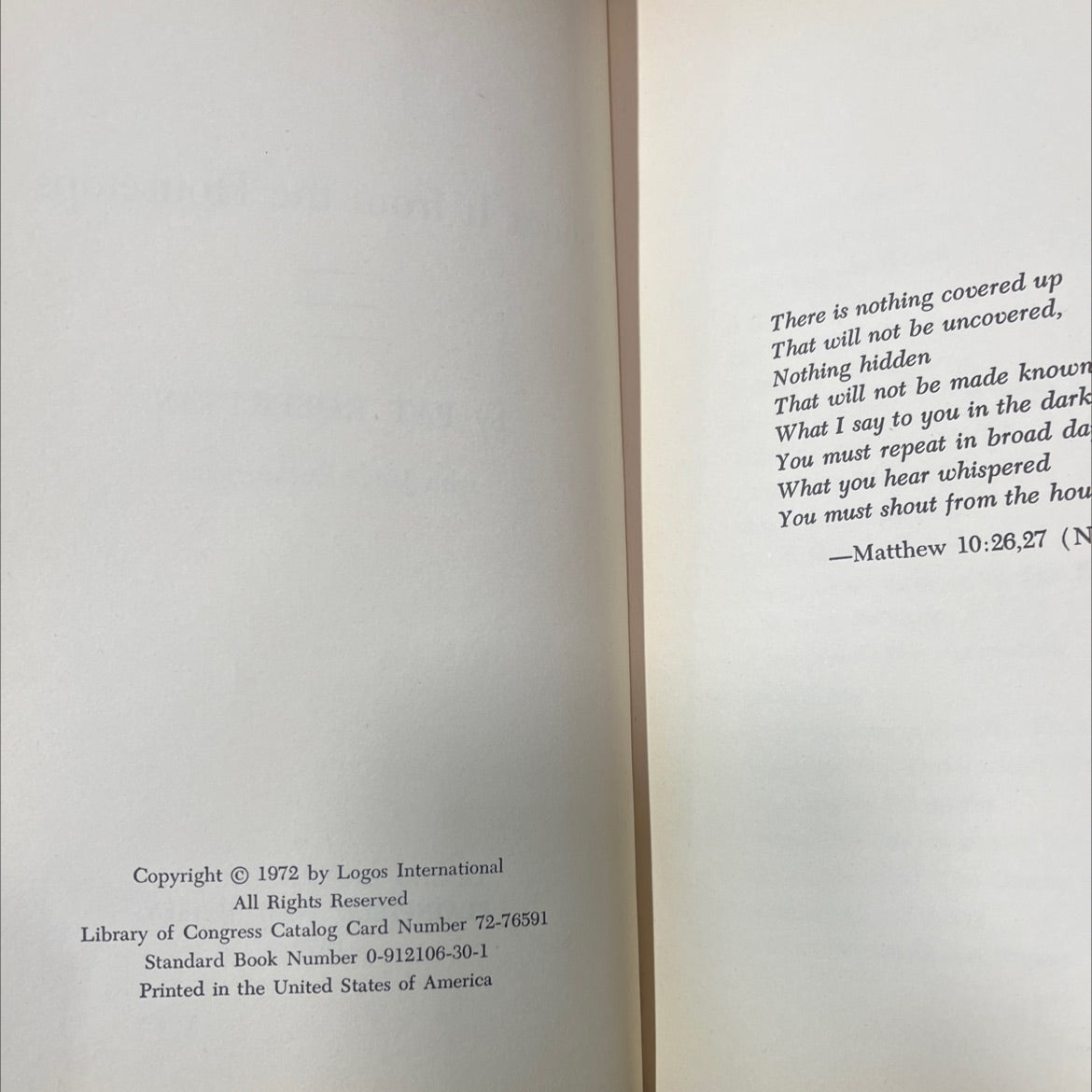 shout it from the housetops book, by pat robertson with jamie buckingham, 1972 Hardcover image 3