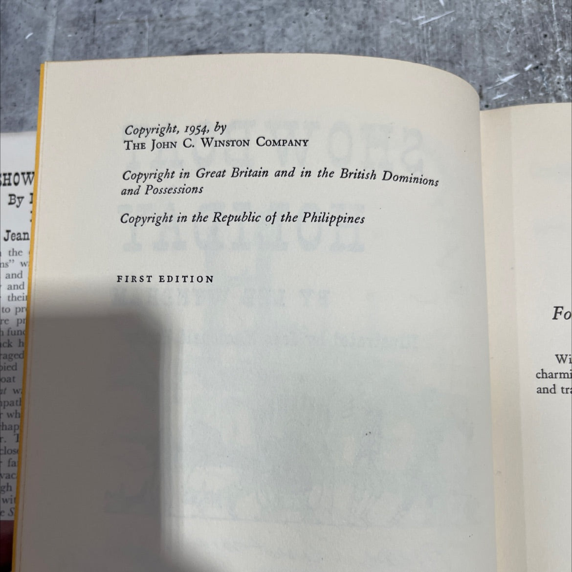 SIGNED showboat holiday book, by lee wyndham, 1954 Hardcover, First Edition, Vintage image 3