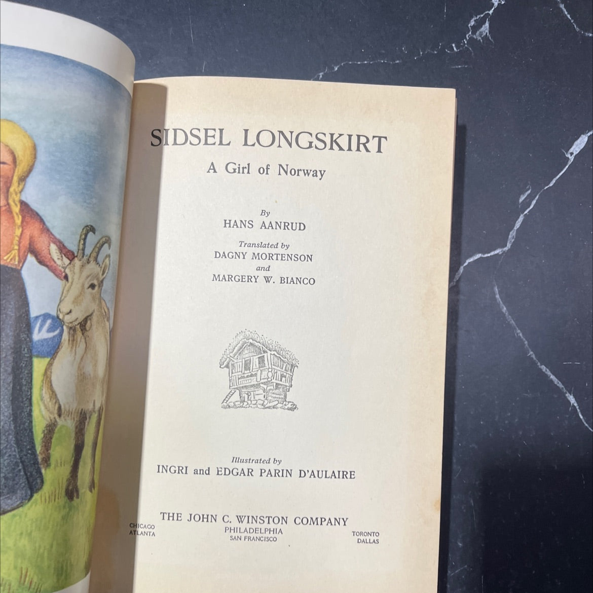 sidsel longskirt a girl of norway book, by hans aanrud, 1935 Hardcover image 2