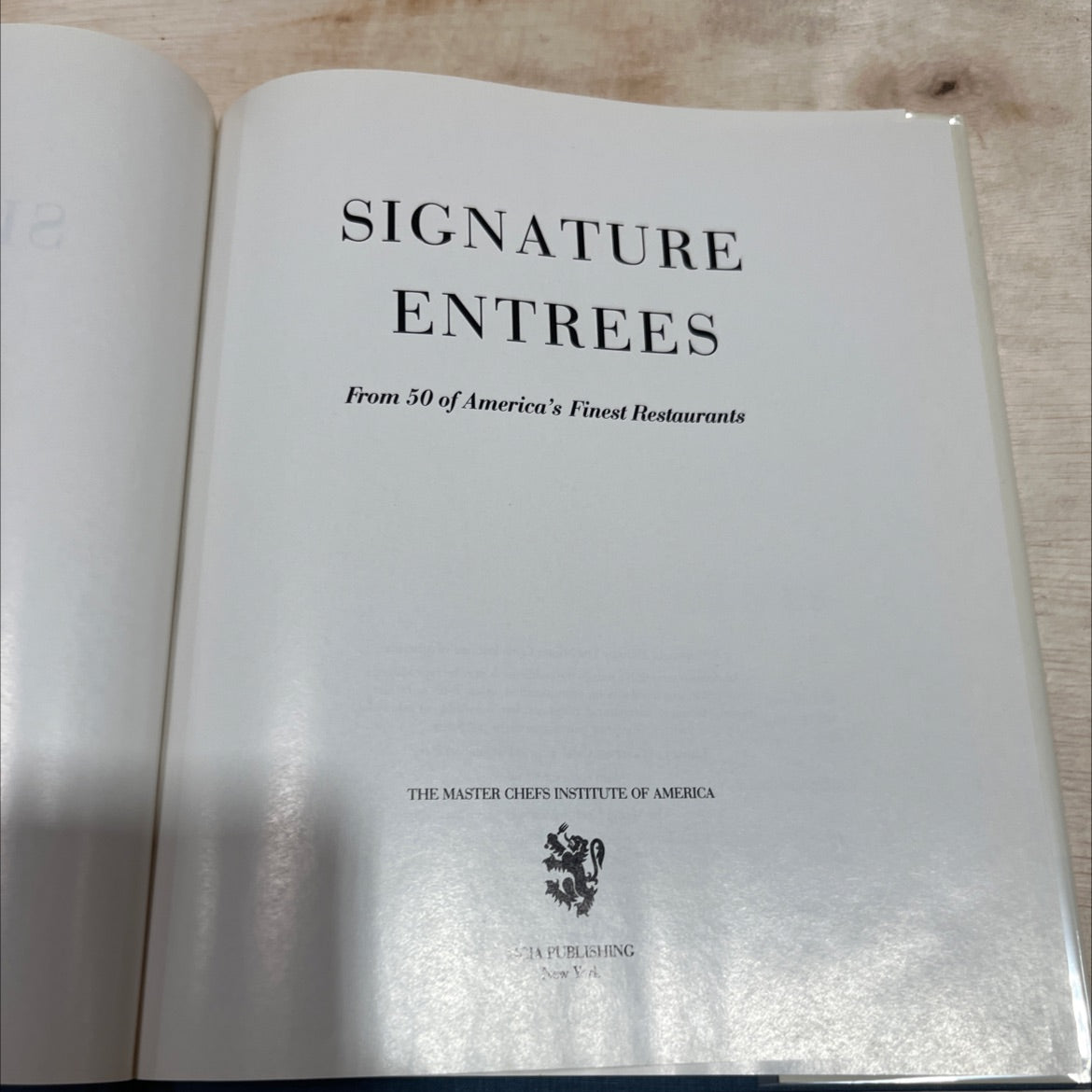 signature entrees from 50 of america's finest restaurants book, by unknown, 1986 Hardcover image 2