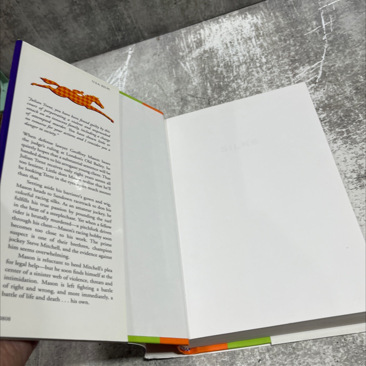 silks book, by dick francis and felix francis, 2008 Hardcover image 4