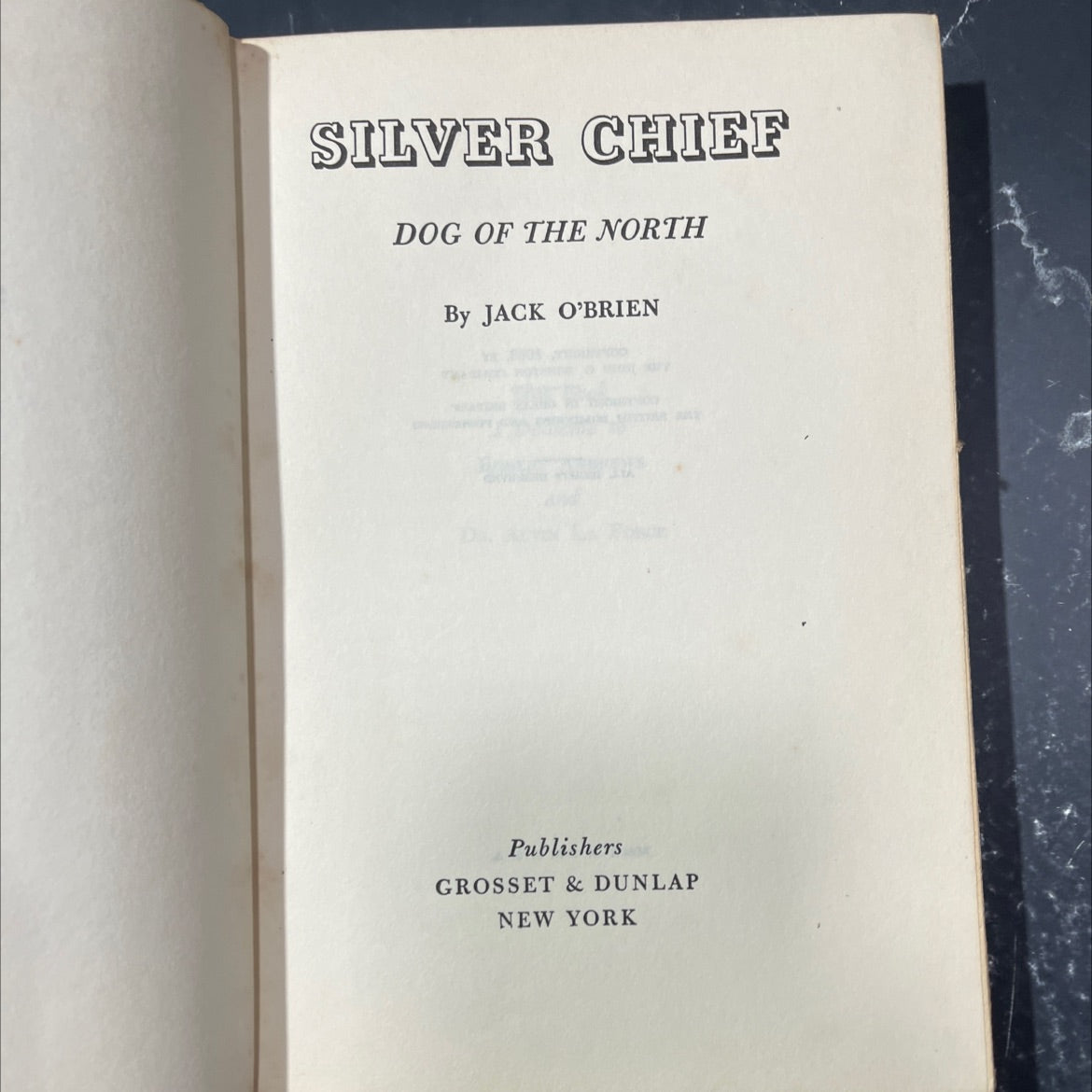 silver chief dog of the north book, by jack o'brien, 1933 Hardcover image 2