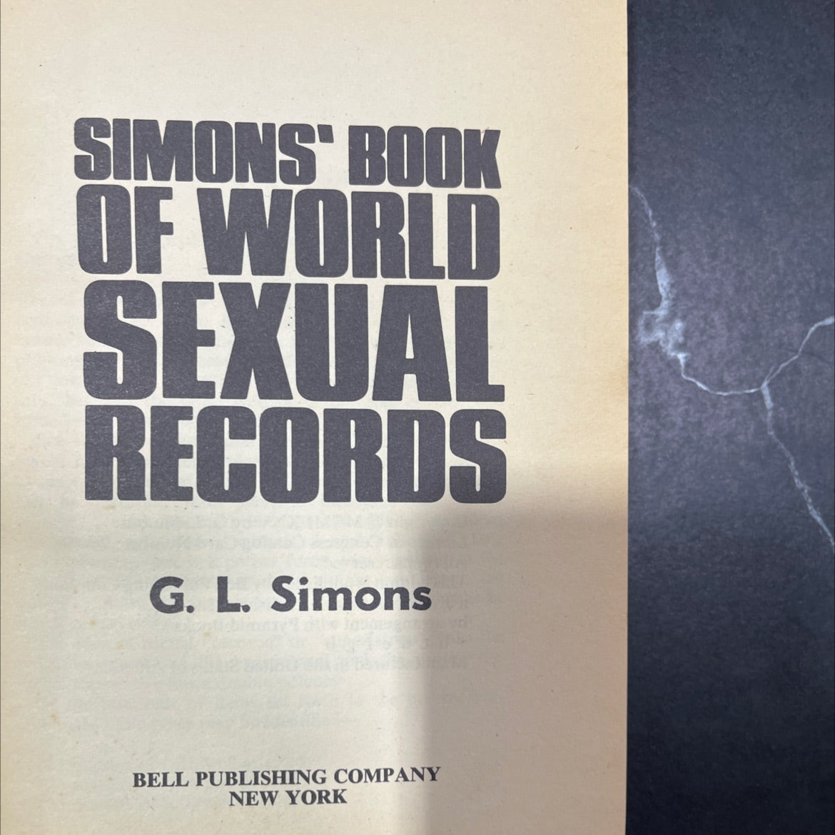 simons' book of world sexual records book, by g. l. simons, 1975 Hardcover image 2