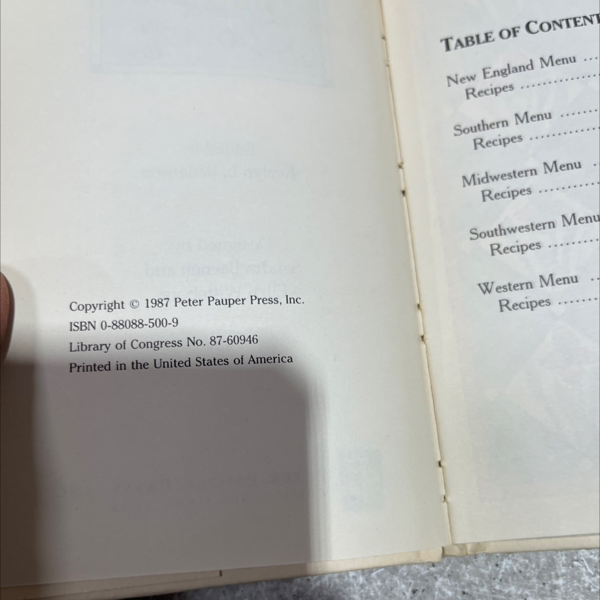 simple american cooking book, by unknown, 1987 Hardcover image 3