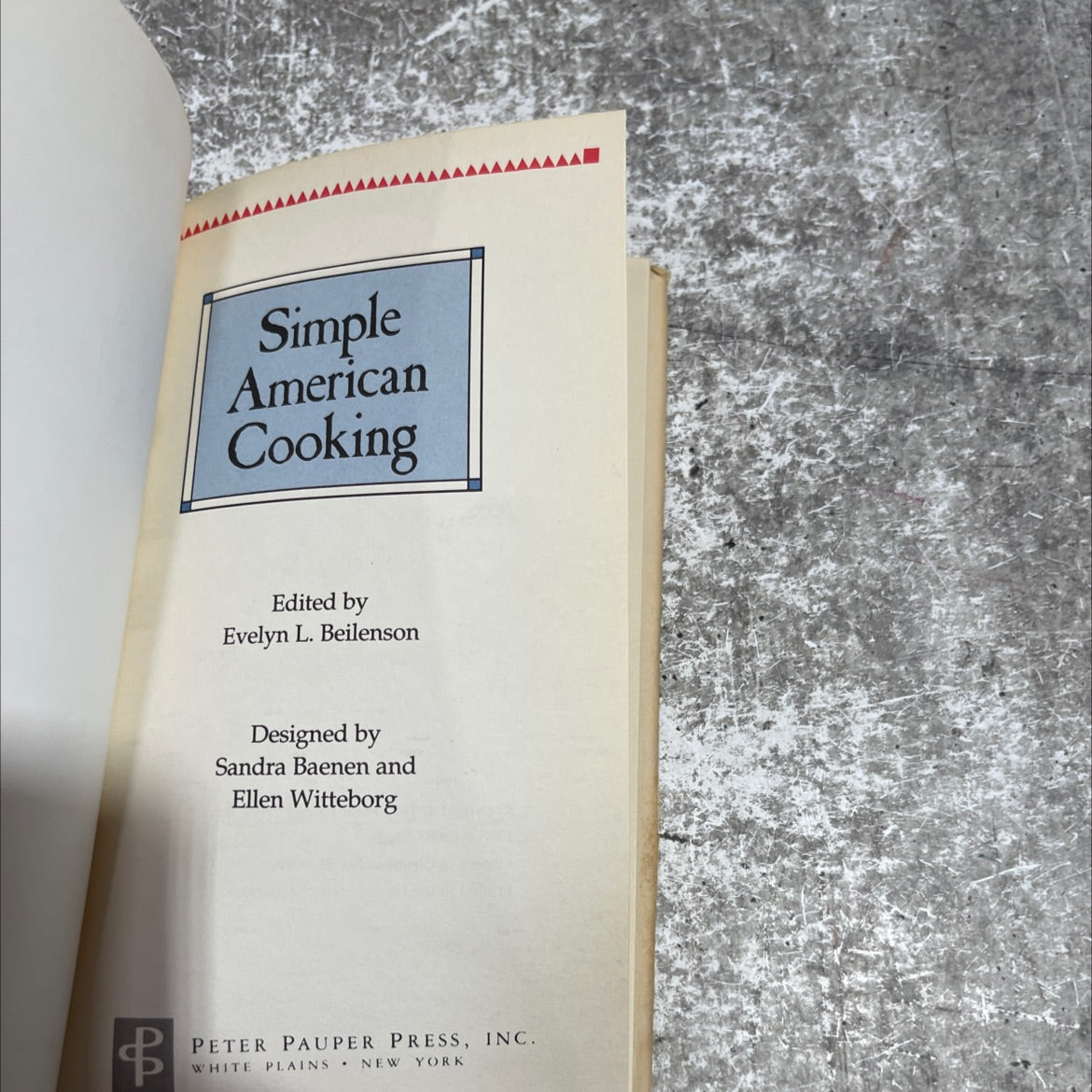 simple american cooking book, by unknown, 1987 Hardcover image 2