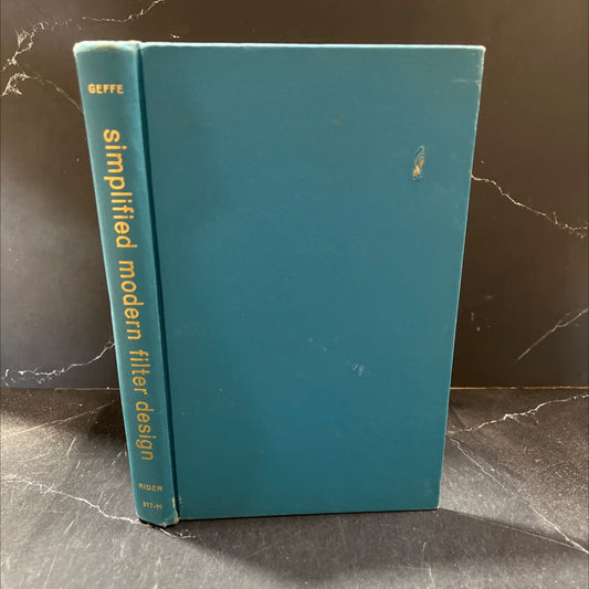 simplified modern filter design book, by philip r. geffe, 1964 Hardcover image 1