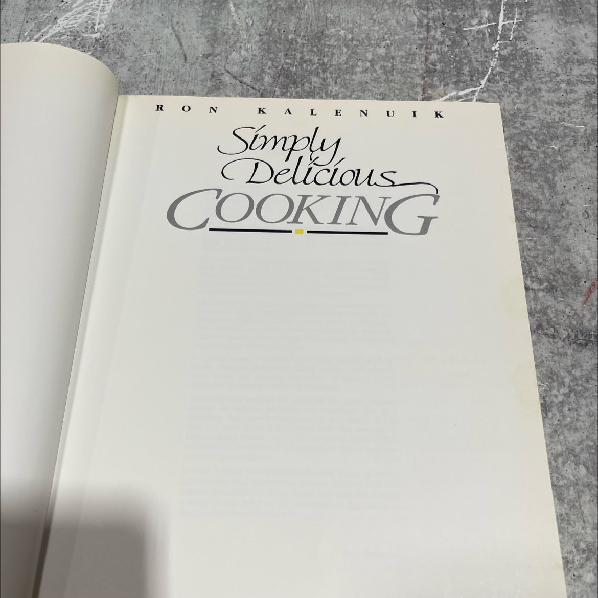 simply delicious cooking book, by unknown, 1991 Hardcover image 2