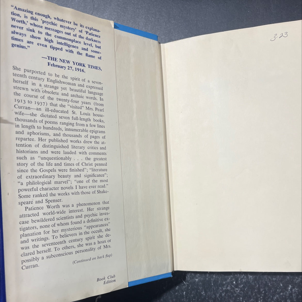 singer in the shadows the strange story of patience worth book, by irving litvag, 1972 Hardcover image 4