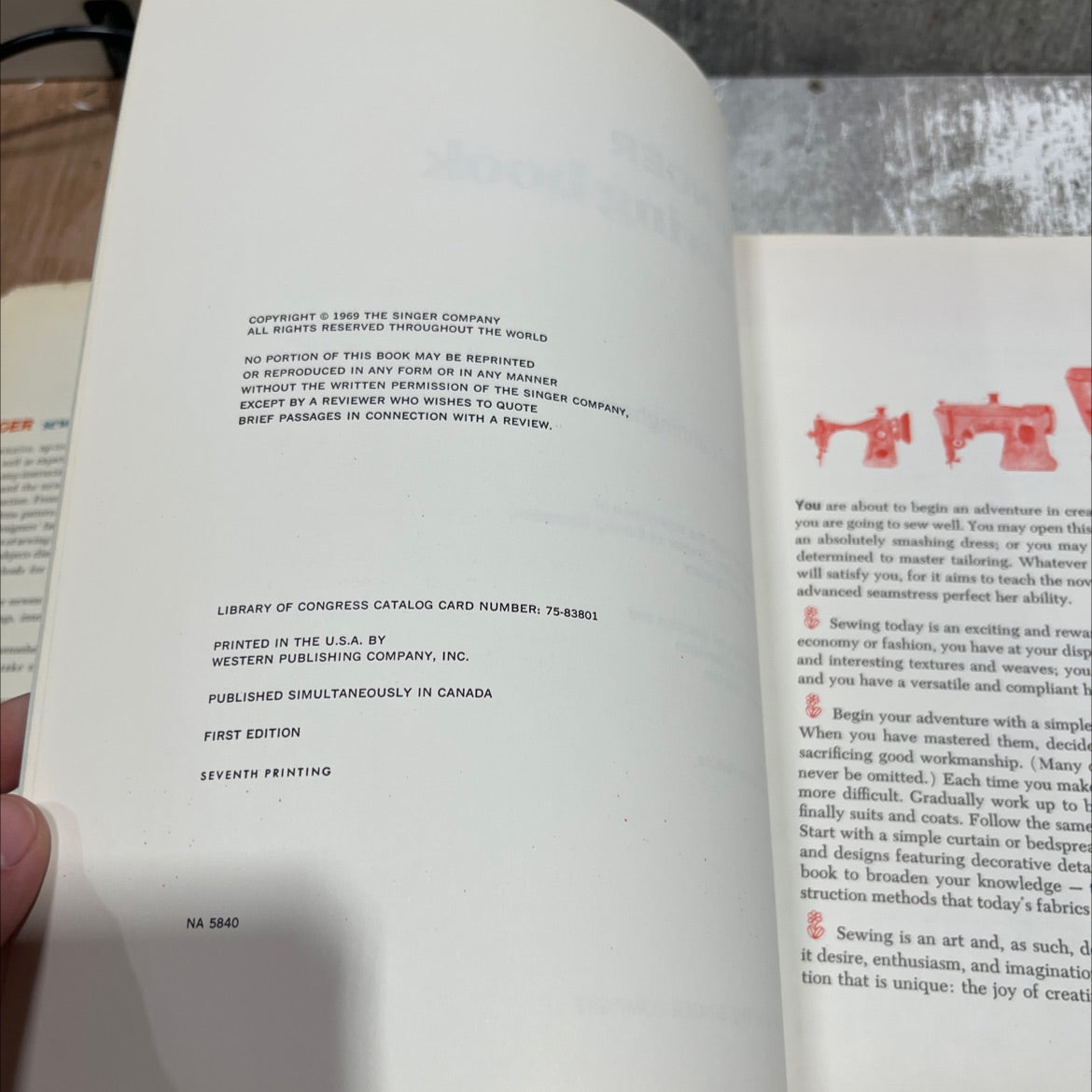 singer sewing book 8 book, by Gladys Cunningham, 1969 Hardcover image 3