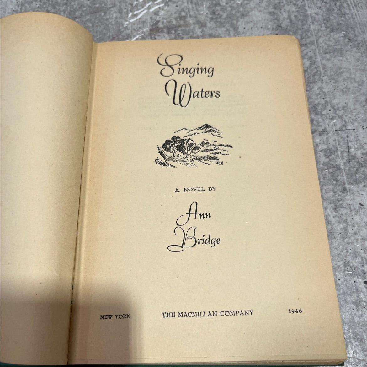 singing waters book, by Ann Bridge, 1946 Hardcover image 2