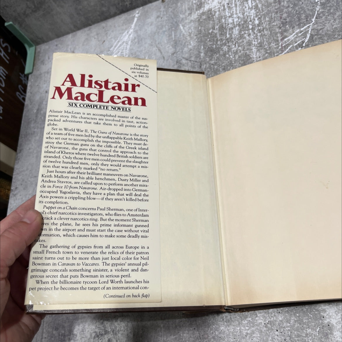 six complete novels book, by alistair maclean, 1983 Hardcover image 4