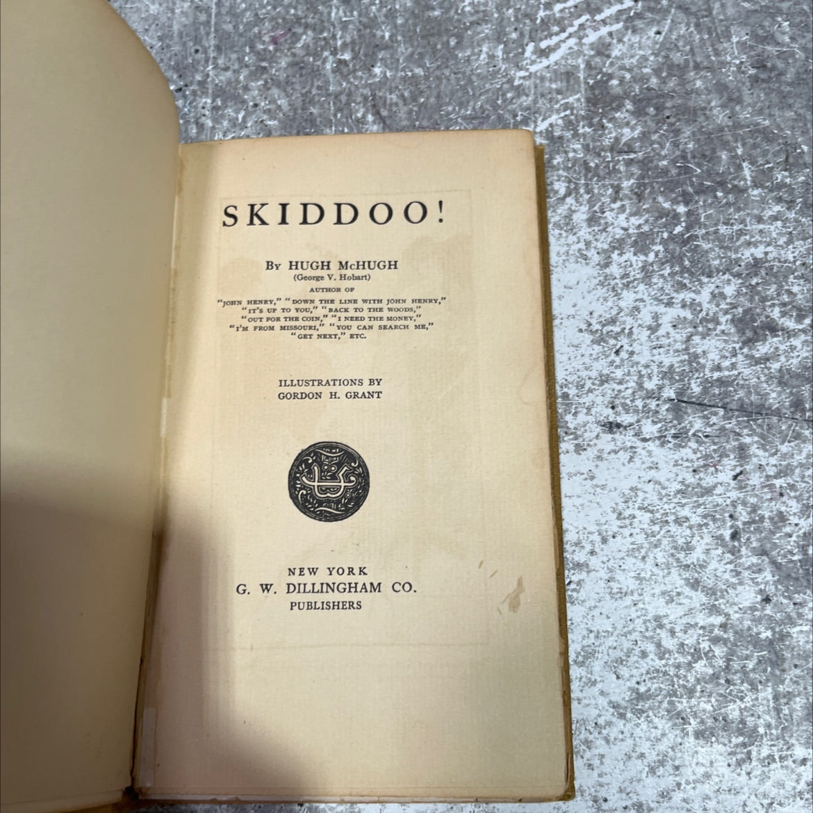 skiddoo! book, by hugh mchugh, 1906 Hardcover image 2