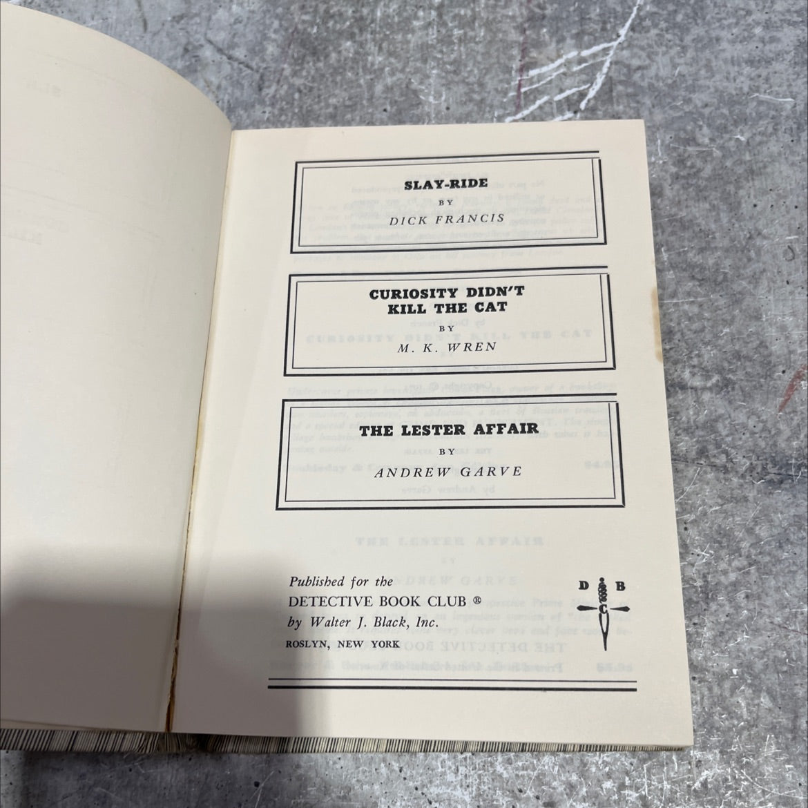 slay-ride book, by dick francis, 1974 Hardcover image 2