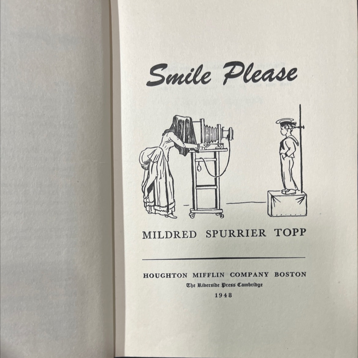 smile please book, by mildred spurrier topp, 1948 Hardcover image 2