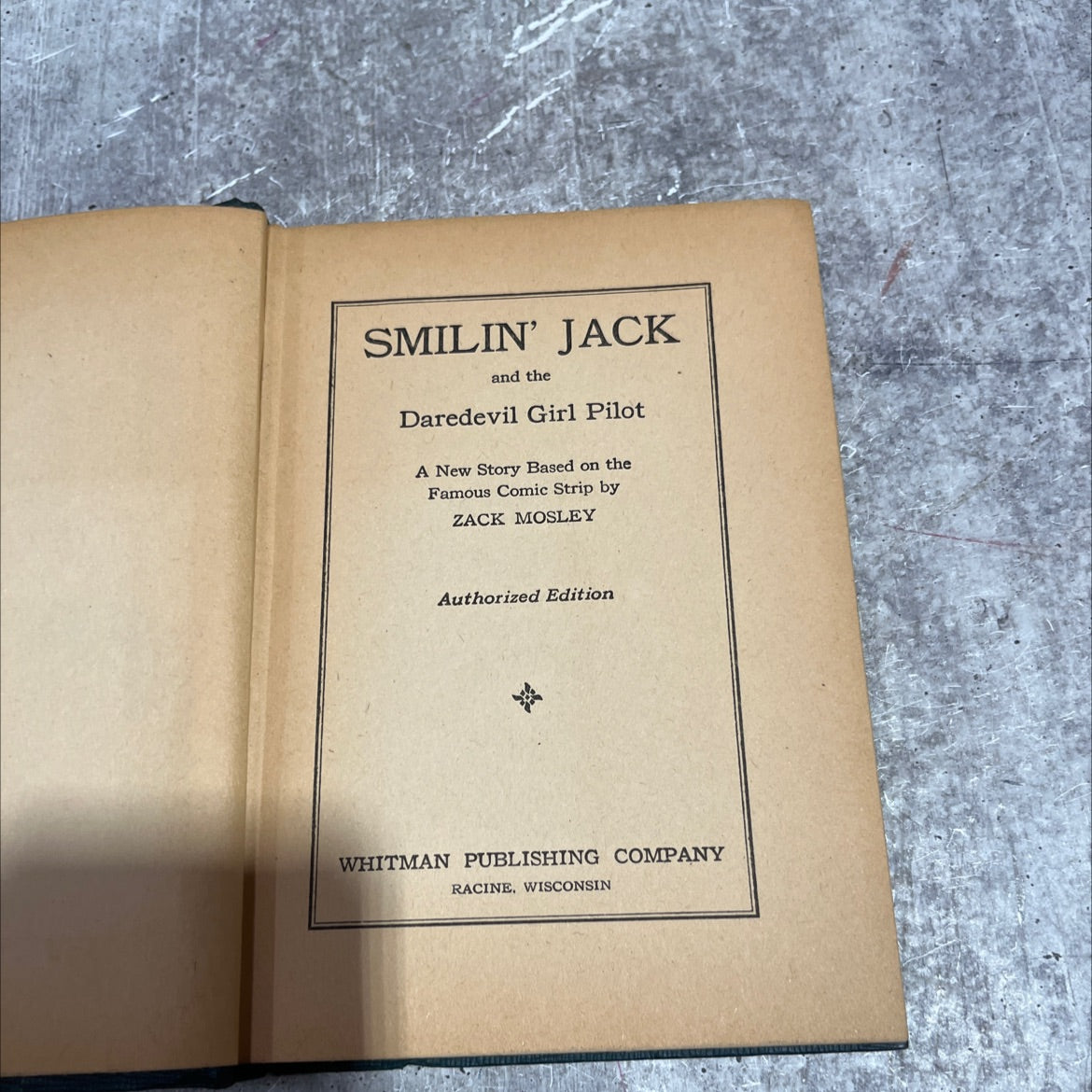 smilin' jack and the daredevil girl pilot book, by zack mosley, 1942 Hardcover image 2