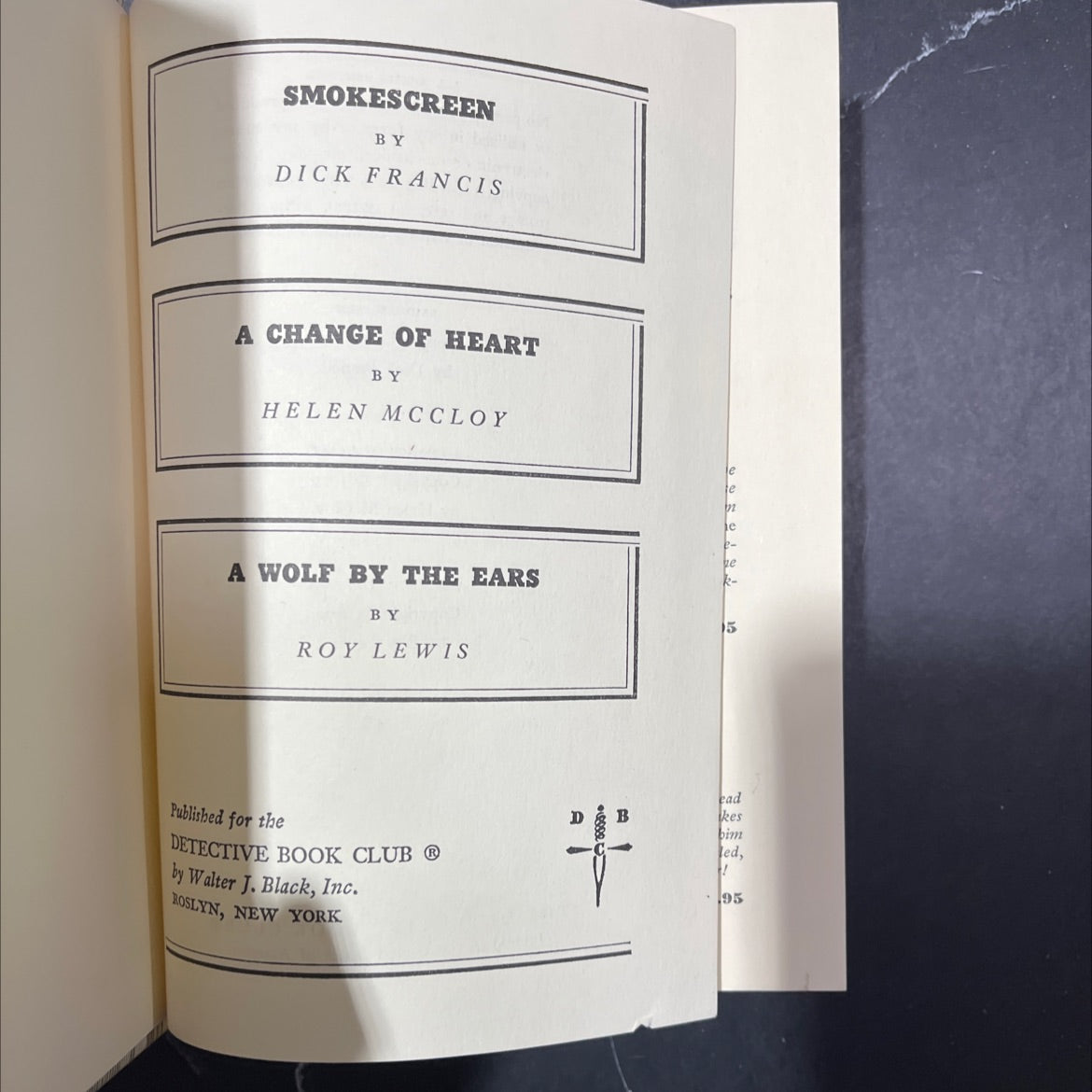 smokescreen book, by dick francis, 1972 Hardcover image 2
