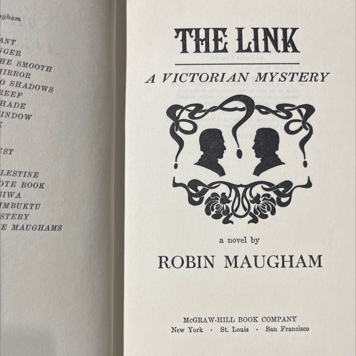 smooth mirror or shadows book, by robin maugham, 1969 Hardcover image 2